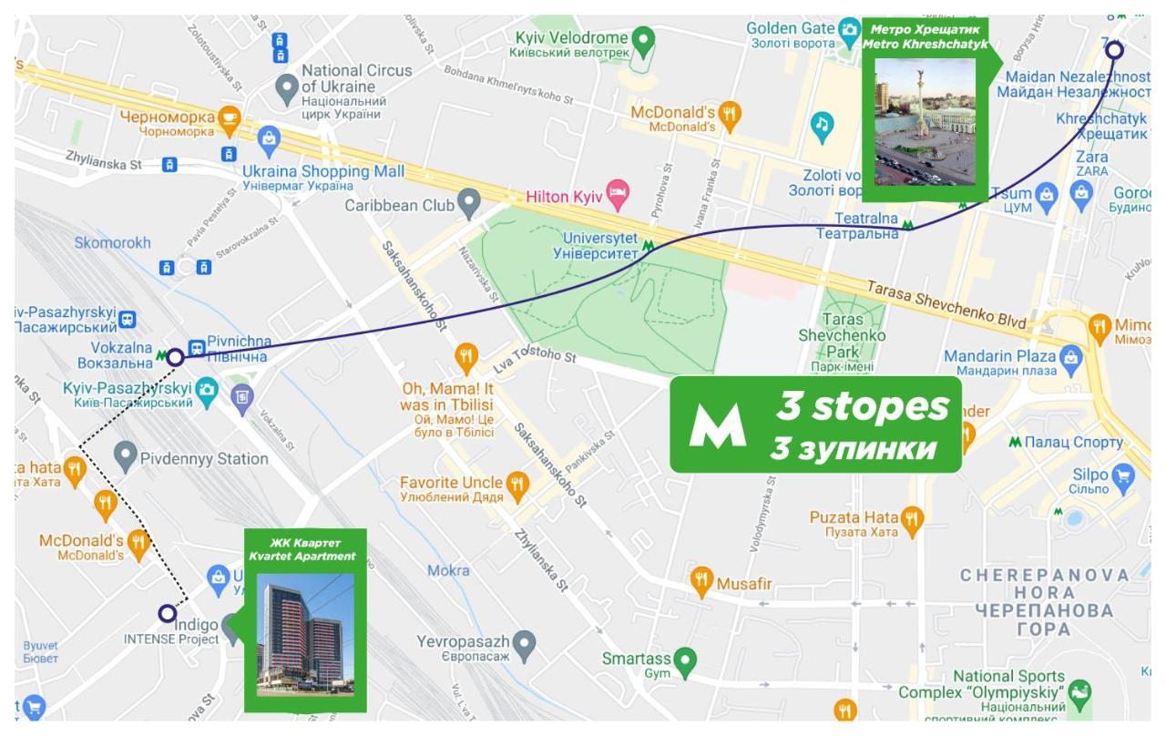 21-212 Petrovdom In Mint Apartments At Rc Kvartet Near Central Railway Station Kiev Exterior foto